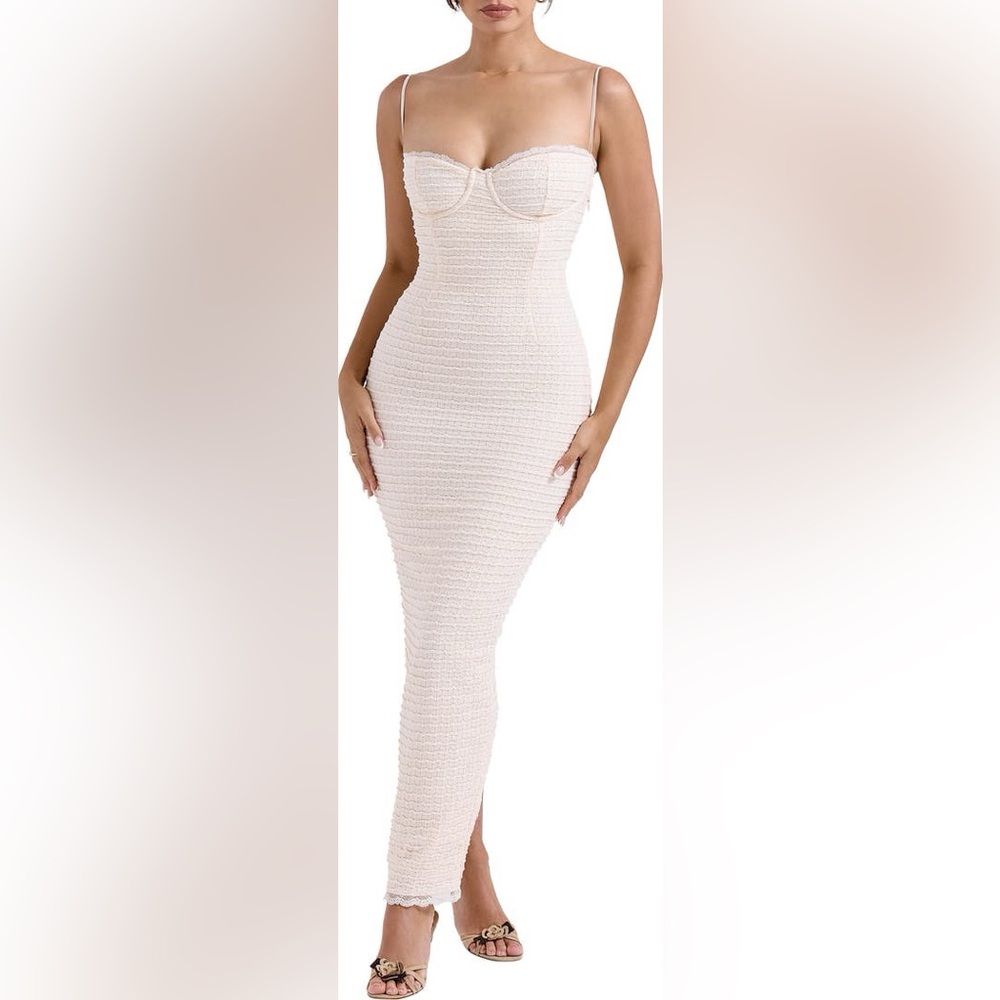 HOUSE OF CB Elinor Lace Body-Con Midi Cocktail Dress ❤️NWT❤️IN STORES❤️